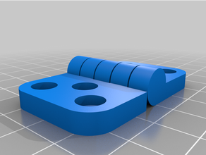 customized parametric hinge 3d print model - Mito3D