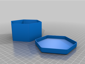 vasebox hex customized 3d print model - Mito3D