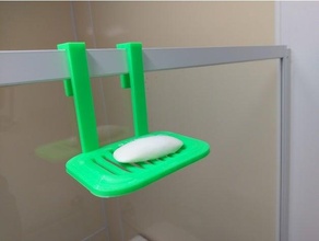 sospeso sapone vassoio titolare supporto detersivo per i piatti piatto 3d print model - Mito3D