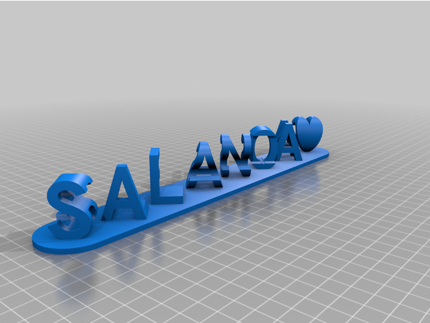 salanoa bendición personalizado 3D print model - Mito3D