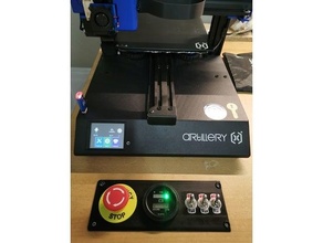controlar panel 3d impresora drucker artillería emergencia kabelmanagement control 3d print model - Mito3D