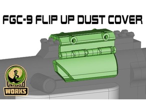 fgc 9 flip dust cover fgc-9 fgc9 3d print model - Mito3D