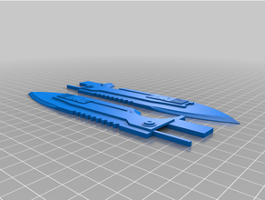 titanfall veri bıçak USB bölme titanfall2 2 pilot 3d print model - Mito3D