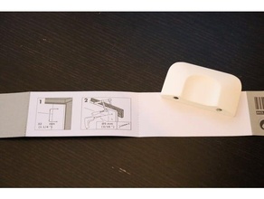 ikea berghalla drilling template drawer guide handle stencil 3d print model - Mito3D