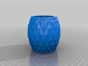 pineapple pot deep plant 3d print model - Mito3D