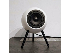 spherical speaker enclosure 'mona 21' set 21 mona sattelite 3d print model - Mito3D