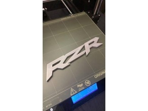 rzr logotipo polaris 3d print model - Mito3D