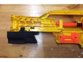 nerf Tiro longo interno empunhadura blaster mod 3d print model - Mito3D