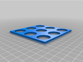 cerchio griglia 3x3 personalizzato 3d print model - Mito3D