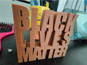negro vive importar blacklivesmatter 3d print model - Mito3D