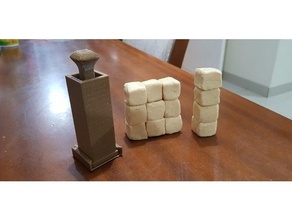 play dough cube blocks mold educational toy numberblocks playdoh playdough 3d print model - Mito3D