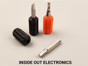 micro scredrive 4mm bits bicicleta encargarse soporte bolígrafo destornillador pequeña minúsculo 3d print model - Mito3D