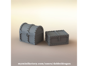 medieval chest trunk 28mm boardgame dnd fantasy miniature tabletop gaming warhammer 3d print model - Mito3D