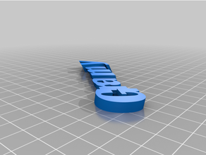 customized iamburny's text - keyring keyfobgranny 3d print model - Mito3D