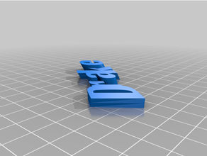 angepasst iamburny's Text Schlüsselring keyfobdrake 3d print model - Mito3D