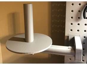 side saddle pegboard kağıt havlu Kulp destek 3d print model - Mito3D