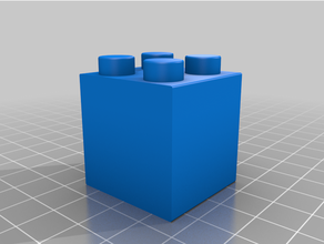 duplo compatible 2x2 90 degree plane change block lego 3d print model - Mito3D
