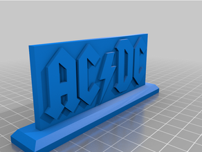 acdc sign acdc sign 3d print model - Mito3D
