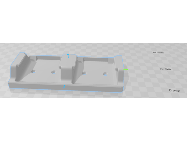 makita double batterie titulaire soutien simplifié 3d sabrer 18v 3D print model - Mito3D