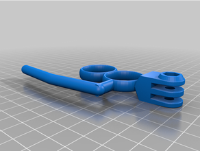 customized gopro knuckle grip 3d print model - Mito3D