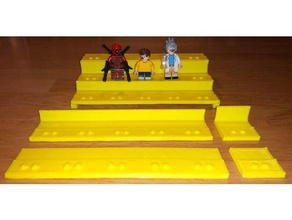 minifig base stand display lego 3d print model - Mito3D