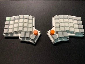 ultra casos Keebio íris rev4 teclado magnético fixável 3d print model - Mito3D
