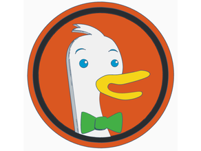 duckduckgo logo hd duck 3d print model - Mito3D
