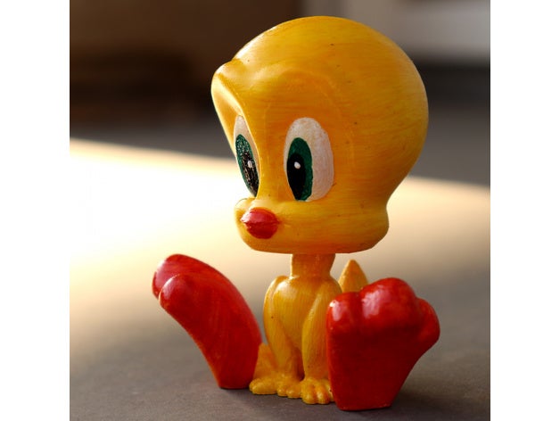 tweety looney airs Bugs lapin dessin animé toons 3D print model - Mito3D