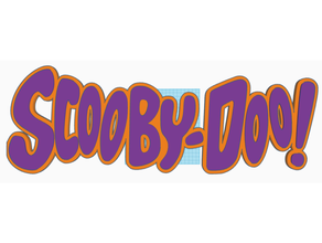 scooby-doo logo hd scooby doo 3d print model - Mito3D
