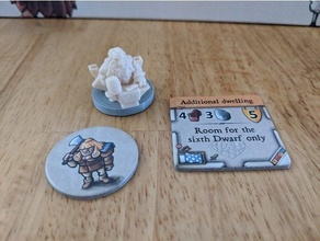 caverna board game 6th worker dwarves 3d print model - Mito3D