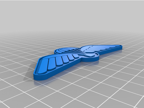 badge parachute 3d print model - Mito3D