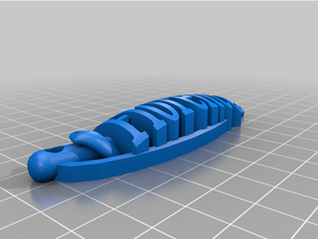 florence keychain tag 3d print model - Mito3D