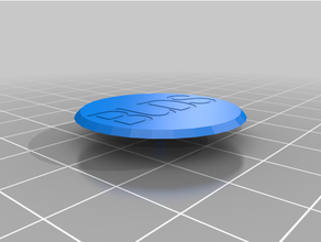 Knospen Golf Ball Marker angepasst 3d print model - Mito3D