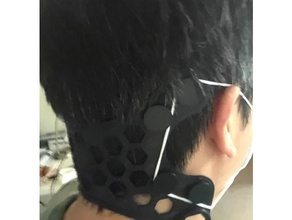 farfalla orecchio risparmiatore covid 19 earsaver chirurgico maschera 3d print model - Mito3D