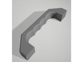 semplice maniglia balcone porta 3d print model - Mito3D
