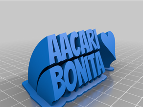 aacari plate text customized
