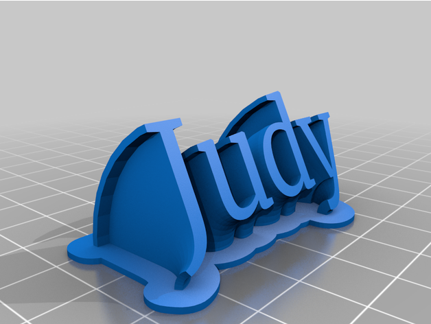 Judy personalizado 3D print model - Mito3D