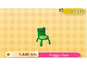 froggy chair updated improved animal crossing chair frog froggy froggy chair horizons