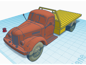 int k9 plano cama caminhão 1941 louisdioramas remixar banco moeda ihtruck internacional 3d print model - Mito3D