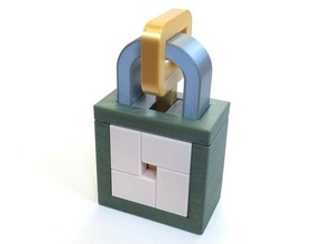 Schlüssel Falle Verriegelung Puzzle 3d Grat 3d print model - Mito3D