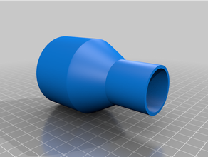dewalt chop vacuum throat adapter hose 3d print model - Mito3D