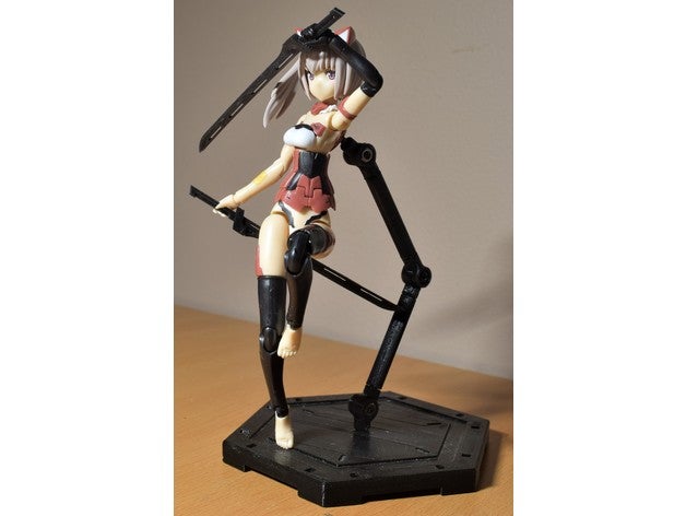 3mm Aktion Anzeige Stand figma Rahmenwaffen Framearmsgirl kotobukiya 3D print model - Mito3D