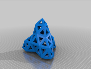 convextetrahedral4v p8p5 0 1 5 10 11 konvex geodätisch tetraedrisch 3d print model - Mito3D