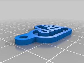 customized key chain personal adi 3d print model - Mito3D