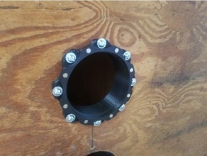4 pouce magnétique poussière collectionneur Port casquettes filtre tuyau connecteur menuiserie travail bois outils atelier 3d print model - Mito3D