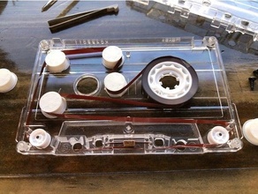 customizable cassette tape guide 3d printing customizer looping openscad 3d print model - Mito3D