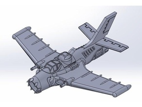 Dakka jet bommba aeronautica 3d print model - Mito3D