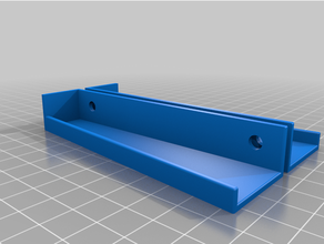 dell keyboard wall mount mounting holes 3d print model - Mito3D