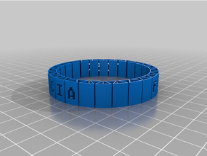 braccialetto filamentos3dvalencia personalizzato 3d print model - Mito3D