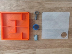 simple maze escape room education escaperoom magnetic 3d print model - Mito3D